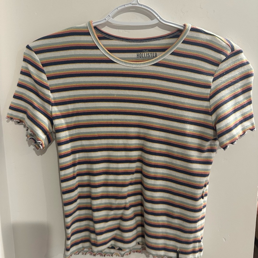 Hollister Striped Multicolor T-Shirt
